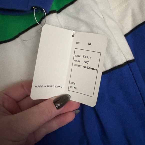 Dior Separates Striped Green and Blue two piece set - Picture 4 of 7